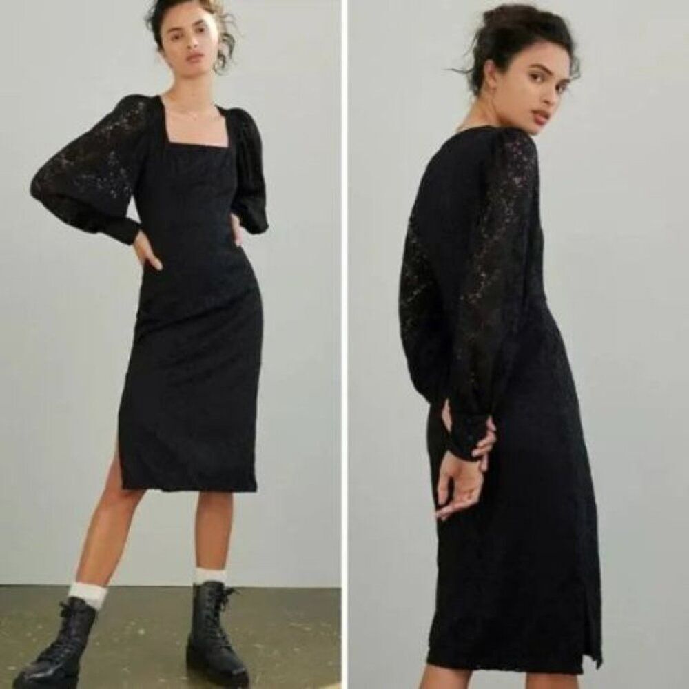 NWT Anthropologie x Hutch Dolly Lace Midi Dress | L